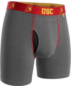 USC Trojans Swing Shift Boxer Briefs (Grey) Men's Underwear