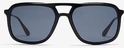 0PR 06VS (Black/Dark Grey) Fashion Sunglasses