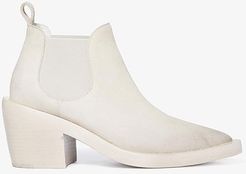 Suede Western Chelsea (Off-White) Women's Shoes