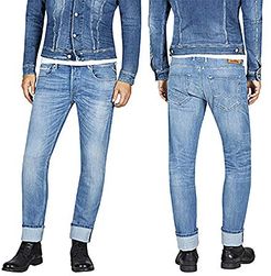 Grover Jeans Straight, Blu (Medium Blue 9), 30 W / 32 L Uomo