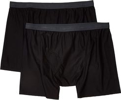 Give-N-Go(r) 2.0 Boxer Brief 2-Pack (Black) Men's Underwear