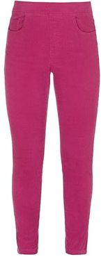 Pull-On Pants with Fancy Elastic (Hot Pink) Women's Casual Pants