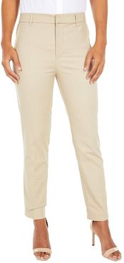 Stretch Cotton Cropped Pants (Birch Tan) Women's Casual Pants