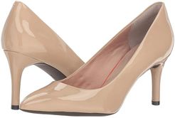 Total Motion 75mm Pointy Toe Pump (Warm Taupe) High Heels