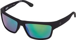Frazier (Soft Matte Black/HD Plus Bronze Polar/Green Spectra Mirror) Sport Sunglasses