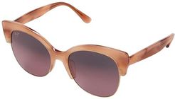 Mariposa (Coral/Rose Gold) Fashion Sunglasses