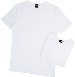 T-Shirt Round Neck 2-Pack CO/EL 10194356 01 (White) Men's T Shirt