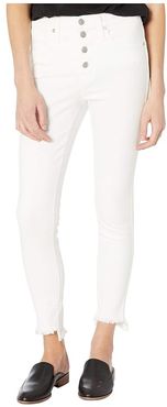 10 High-Rise Skinny Jeans in Pure White (Pure White) Women's Shorts