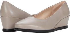 Shape 45 Wedge Pump (Grey Rose Cow Leather) Women's Shoes