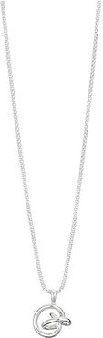 Presleigh Small Long Pendant Necklace (Bright Silver Metal) Necklace