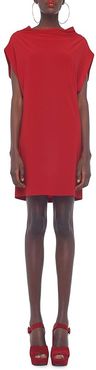 Sleeveless All-In-One Dress Above The Knee (Red) Women's Clothing