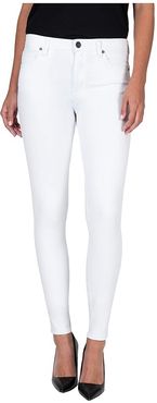 Mia High-Rise Toothpick Skinny Jeans in Optic White (Optic White) Women's Jeans