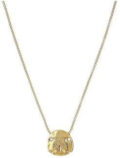 18 Sand Dollar Adjustable Necklace (14KT Gold Plated) Necklace