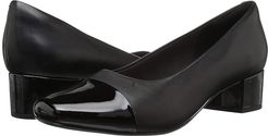 Chartli Diva (Black Leather/Synthetic Combination) Women's  Shoes