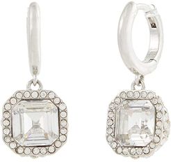 Brilliant Statements Pave Drop Earrings (Clear/Silver) Earring