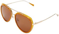 Leighton (Dark Ginger/Brown) Fashion Sunglasses