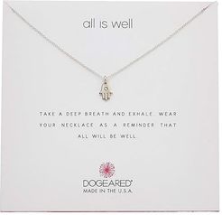 All is Well Hamsa Reminder Necklace (Sterling Silver) Necklace