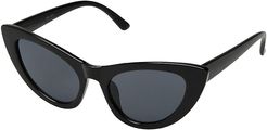 BSG1080 Cat Eye Sunglasses 100% UVA/P Protection (Black) Fashion Sunglasses