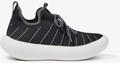 Knit Lined Tube Sole Sneaker (Black) Men's Shoes