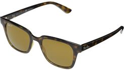 RB4323 Square Sunglasses 51 mm - Polarized (Havana) Fashion Sunglasses