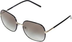 0PR67XS (Black/Grey Gradient/Black) Fashion Sunglasses