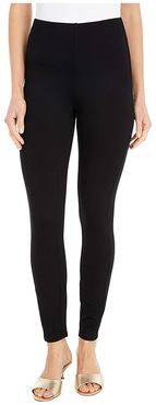Elm Crop Lightweight Ponte Leggings in Eco-Vero (Black) Women's Casual Pants