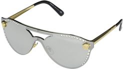 VE2161B (Gold/Light Grey Mirror) Fashion Sunglasses