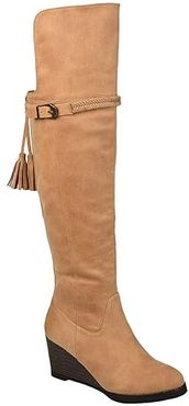 Jezebel Boot - Wide Calf (Tan) Women's Shoes