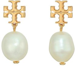 Kira Pearl Drop Earrings (Tory Gold/Ivory) Earring