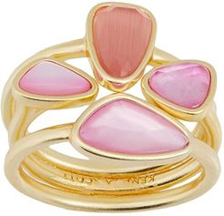 Ivy Ring Set (Gold Deep Blush Mix) Ring