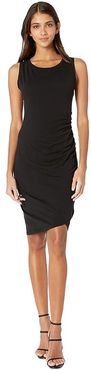 Supreme Jersey Ruched Bodycon Dress (Black) Women's Dress