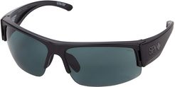 Flyer (Matte Black Ansi RX/HD Plus Gray Green) Fashion Sunglasses