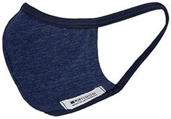 Washable 2-Layer Reversible Mask (Blues/Solid Black) Knit Hats
