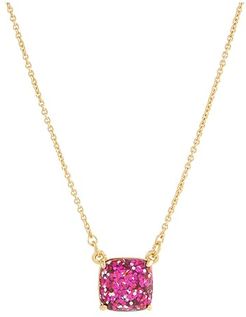 Cause A Stir Mini Pendant Necklace (Pink) Necklace