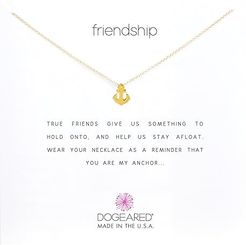 Friendship Anchor Reminder Necklace (Gold) Necklace