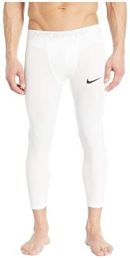 Nike Pro Tights 3/4 (White/Black) Men's Casual Pants