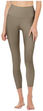 7/8 High-Waist Airlift Leggings (Olive Branch) Women's Casual Pants