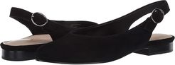 Uptown Ursula (Black Silky Suede) Women's Flat Shoes