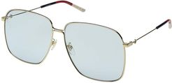 GG0394S (Gold/Blue/Red/Light Azure) Fashion Sunglasses