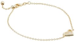 Ari Heart Delicate Chain Bracelet (Gold Ivory Mother-of-Pearl) Bracelet