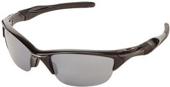 Half Jacket 2.0 (Polished Black W/Black Iridium) Sport Sunglasses