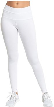 Organic High-Rise Ankle Leggings (White) Women's Casual Pants