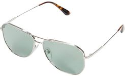 0PR63XS (Silver/Green Crystal/Silver) Fashion Sunglasses