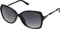 70 mm Round Oversized (Black) Fashion Sunglasses