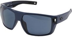 Diego (Matte Midnight Blue Frame/Gray Lens 580P) Fashion Sunglasses
