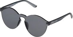 Round Frameless Shield (Grey) Fashion Sunglasses
