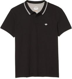 Smart 360 Flex Pique Performance Polo (Black) Men's Clothing