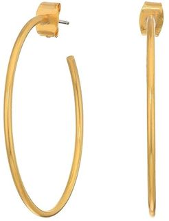 Medium Hoop Earrings (Vintage Gold 1) Earring
