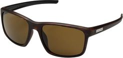 Respek (Burnished Brown/Polarized Brown Mirror Lens) Athletic Performance Sport Sunglasses