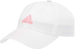 Saturday Relaxed Adjustable Cap (White/Glory Pink) Baseball Caps